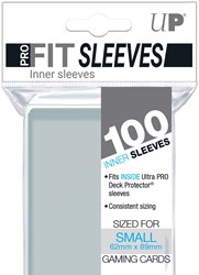 sleeves pro fit small clear mm