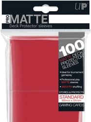 sleeves pro matte standaard rood  stuks
