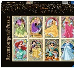 art nouveau prinsessen puzzel  stukjes