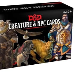 dungeon dragons creature and npc cards