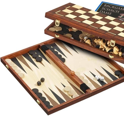 schaak dam backgammon cassette  mm