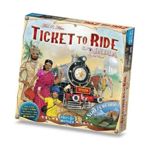 Ticket to Ride India & Zwitserland bordspel