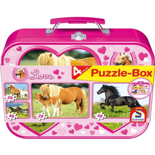 Paarden,Puzzle Box puzzel