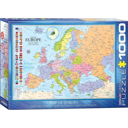 Map of Europe Puzzel