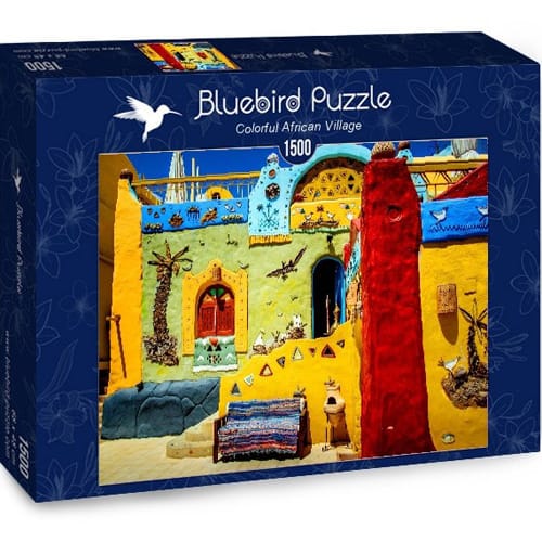 Colorful African Village Puzzel