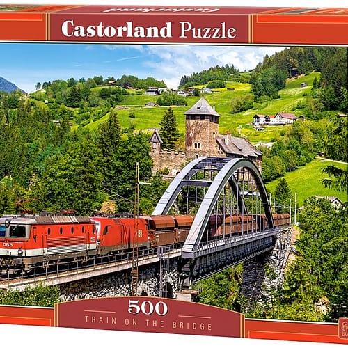 train on the bridge puzzel  stukjes