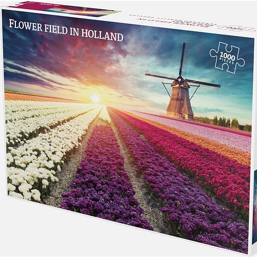 flower field in holland puzzel  stukjes