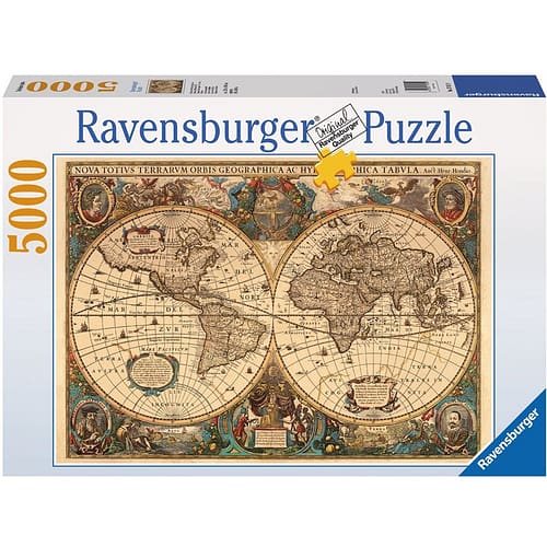 Antieke Wereldkaart Puzzel