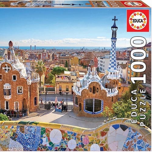 barcelona view from park guell puzzel  stukjes