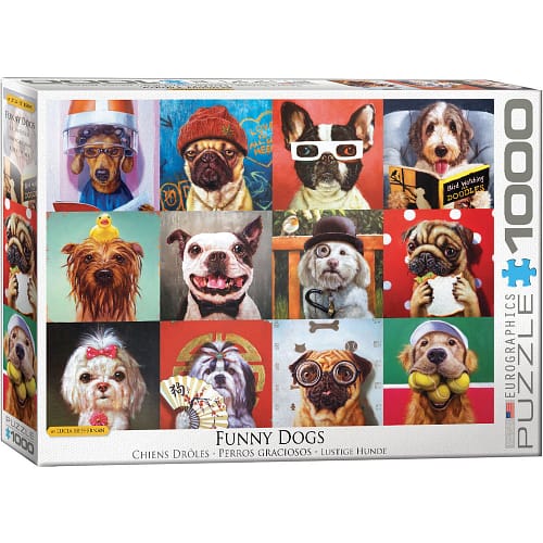 Funny Dogs Puzzel