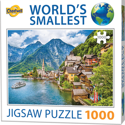 world s smallest hallstatt austria puzzel  stukjes