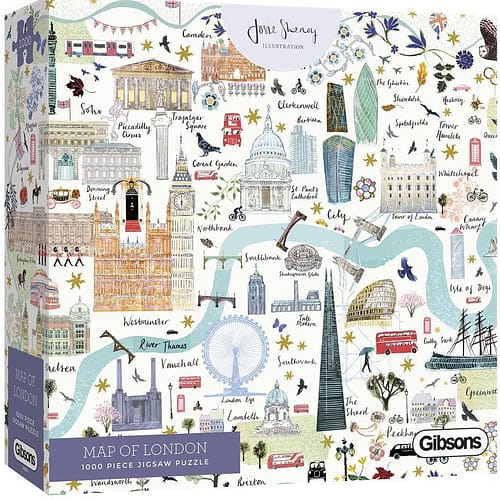 map of london puzzel  stukjes