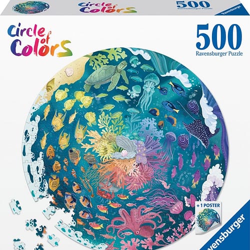circle of colors ocean and submarine puzzel  stukjes