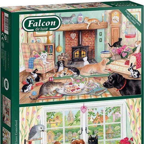 falcon animals at home puzzel   stukjes