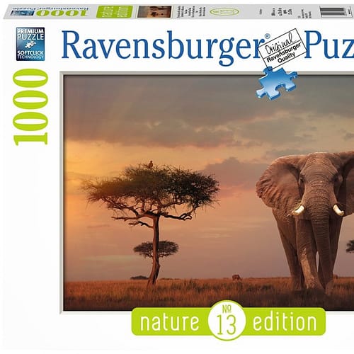 olifant in het masai mara national park puzzel  stukjes