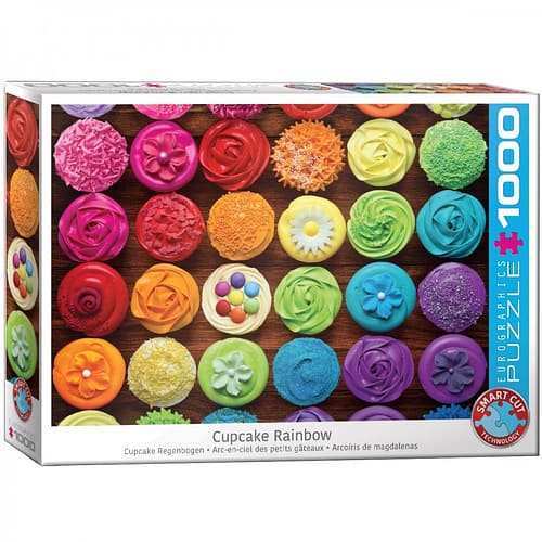 cupcake rainbow puzzel  stukjes