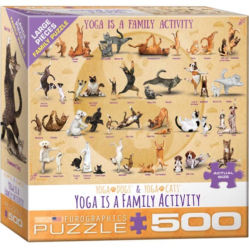 Yoga is a Family Activity Puzzel