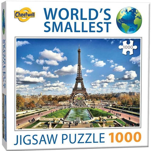 world s smallest eiffel toren parijs puzzel  stukjes