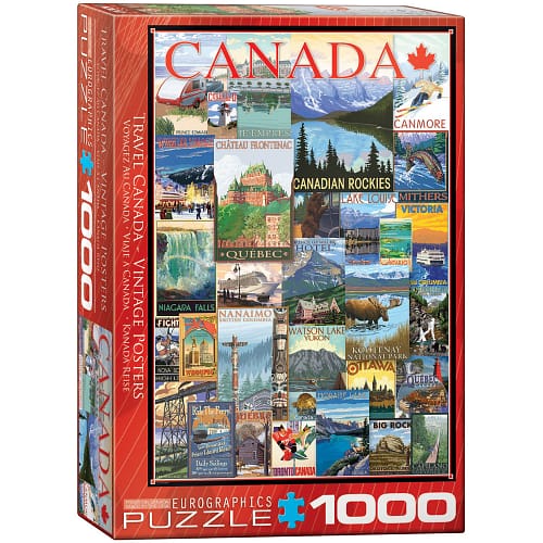 Travel Canada Vintage Posters Puzzel