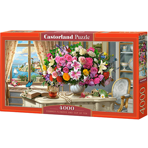 Summer Flowers and Cup of Tea Puzzel