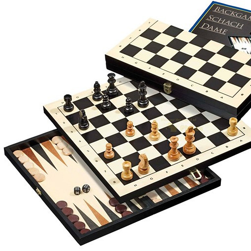 schaak dam backgammon cassette  mm