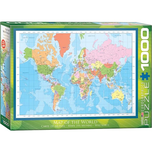 Modern map of the World Puzzel