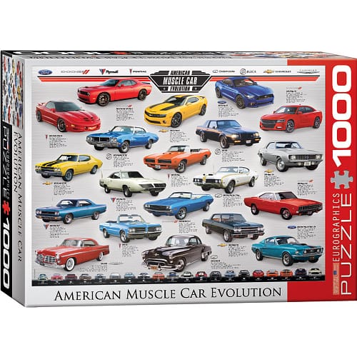 American Muscle Car Evolution Puzzel