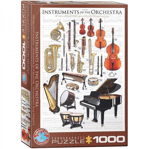instruments of the orchestra puzzel  stukjes