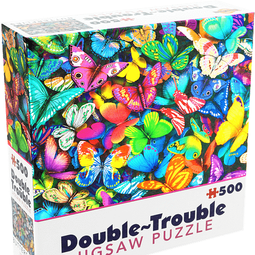 double trouble puzzel butterflies  stukjes