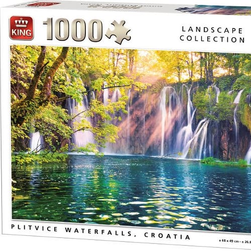 plitvice waterfalls croatia puzzel  stukjes