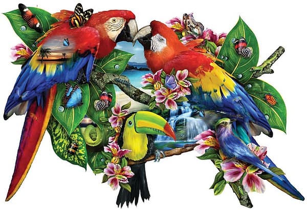 parrots in paradise puzzel  stukjes