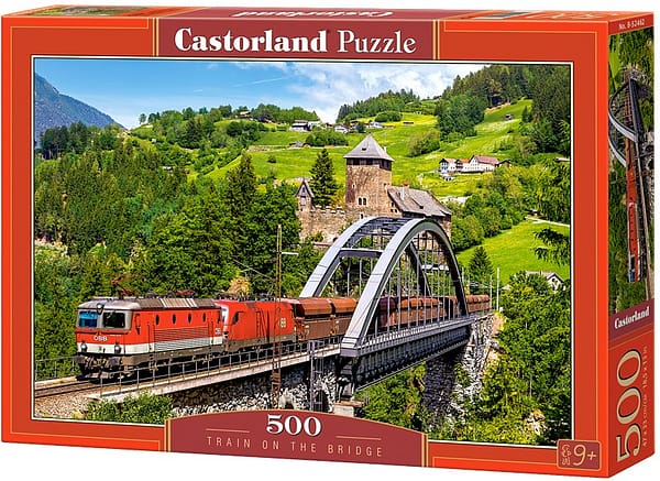 train on the bridge puzzel  stukjes