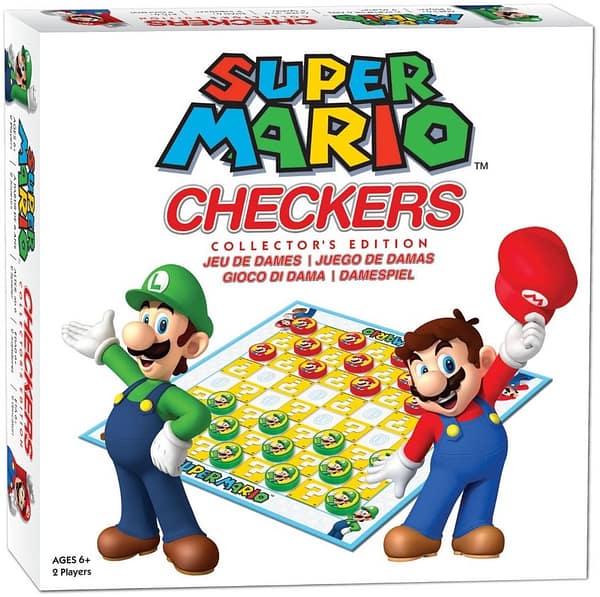 super mario checkers