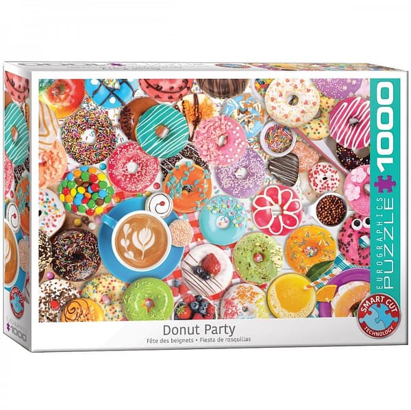 donut party puzzel  stukjes