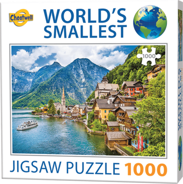 world s smallest hallstatt austria puzzel  stukjes