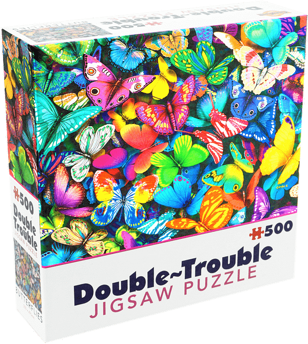 double trouble puzzel butterflies  stukjes