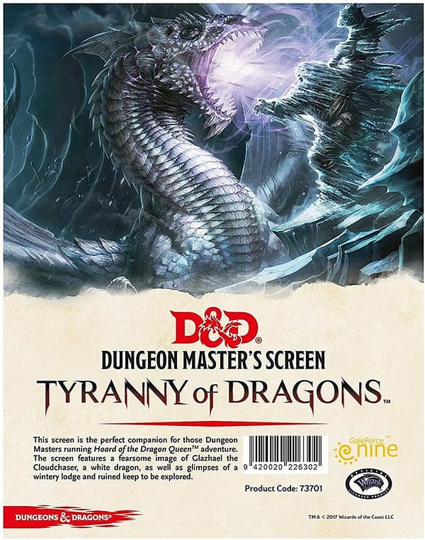 d d horde of the dragon queen dm screen