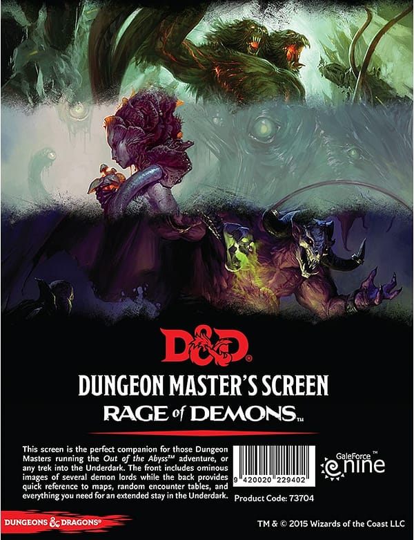 dungeon dragons rage of demons dm screen