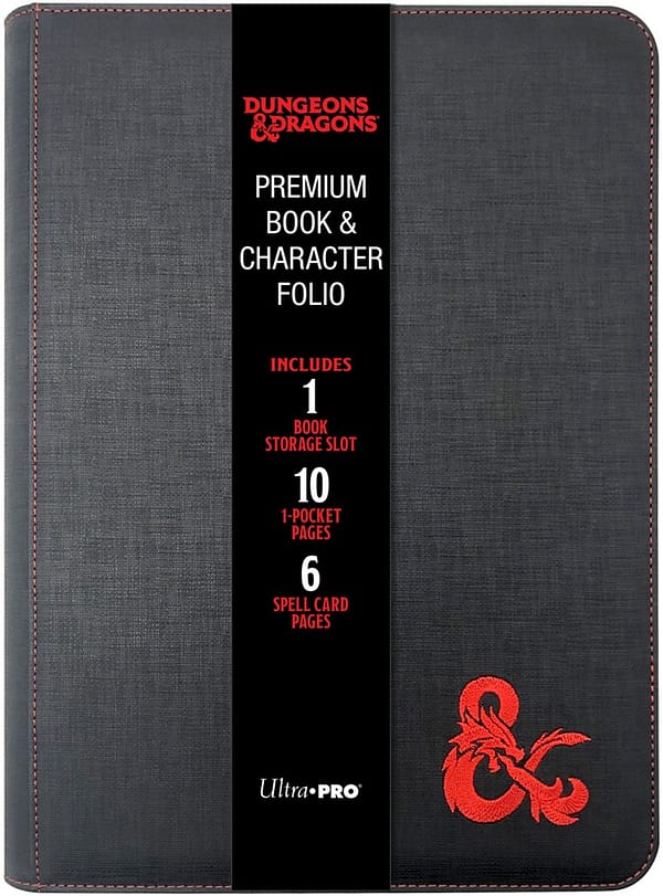 dungeons dragons premium zippered book character folio