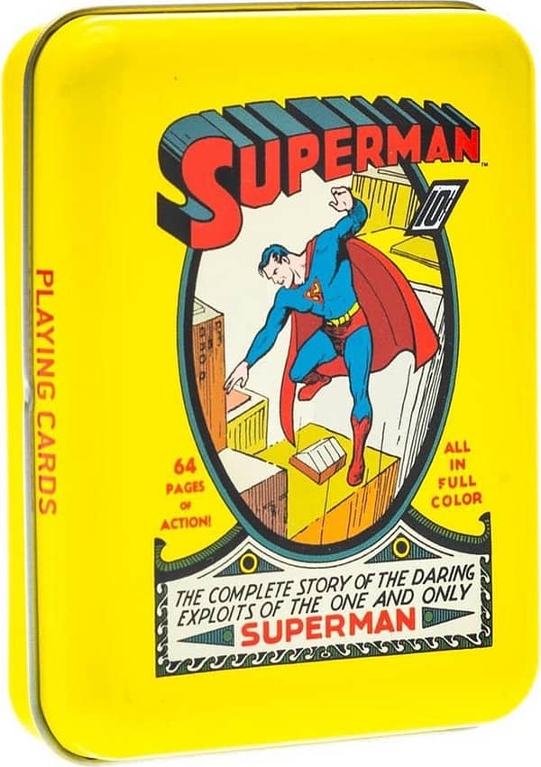 dc comics tins superman speelkaarten