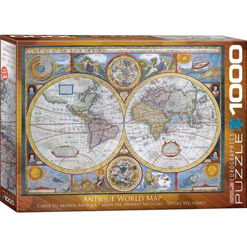 Antique World Map Puzzel