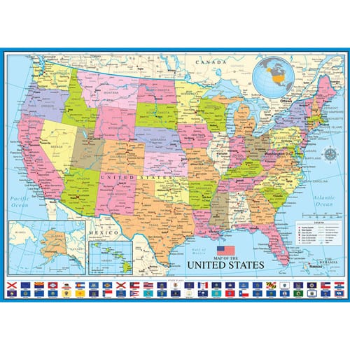 Map of the USA Puzzel
