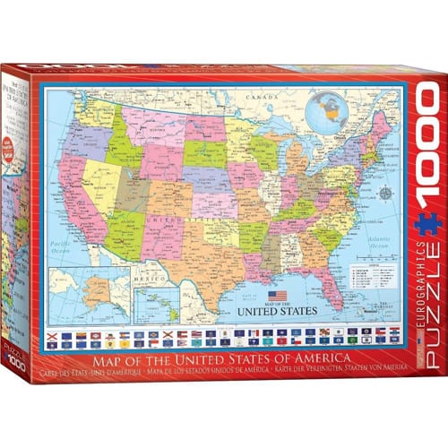 Map of the USA Puzzel