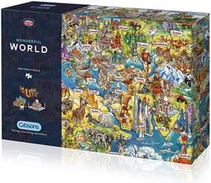 wonderful world puzzel  stukjes