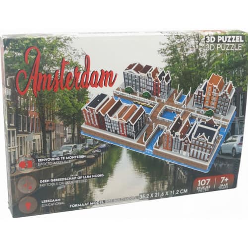 D Puzzel Amsterdamse huisjes