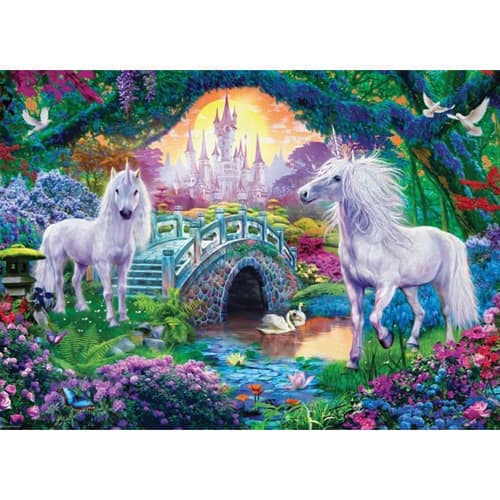 Unicorns in Fairy Land Puzzel